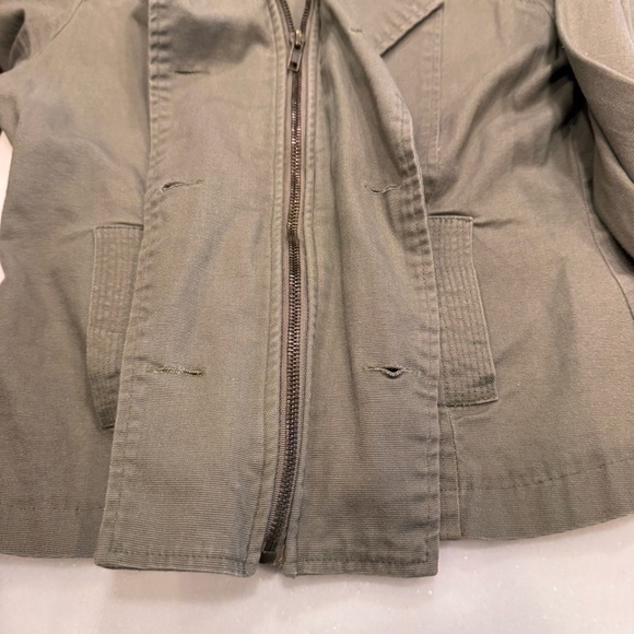 Radio London Women’s Army Green Jacket Zip Up & Button Size Medium - Picture 15 of 15